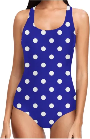 Women Square Neck One Piece Bathing Suits Tummy Control Sleeveless Backless Swimwear Slimming Swimsuits