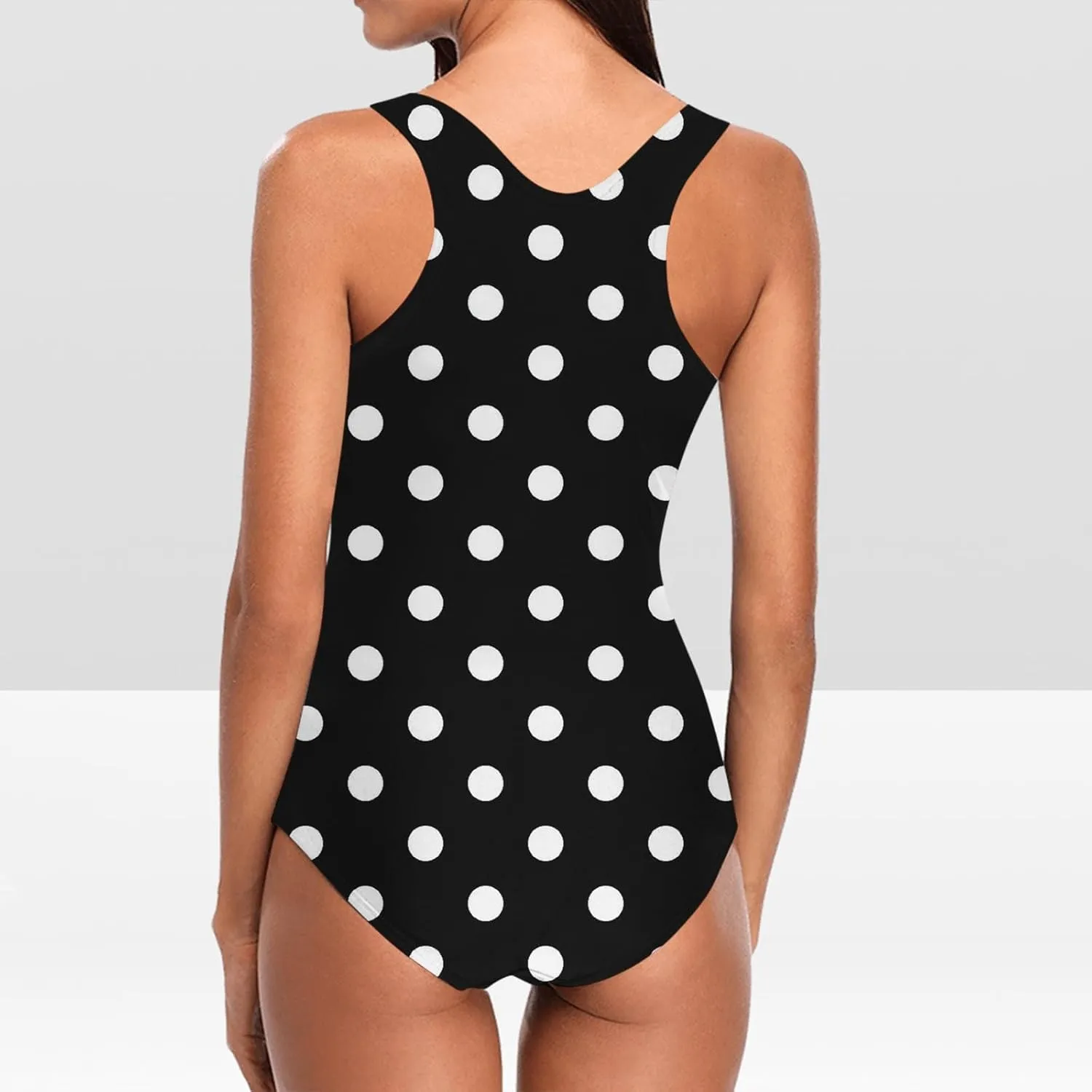 Women Square Neck One Piece Bathing Suits Tummy Control Sleeveless Backless Swimwear Slimming Swimsuits