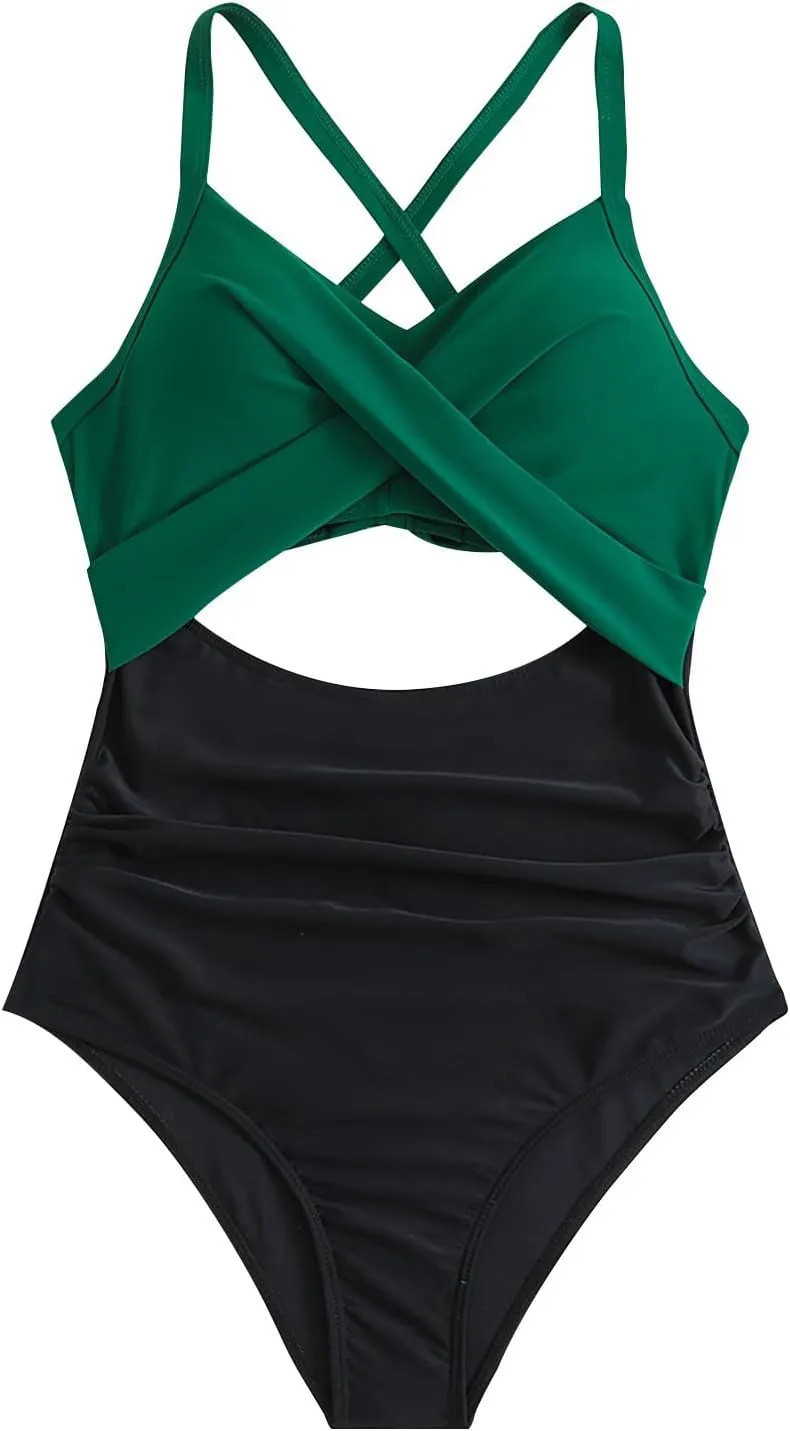 Women Swimsuits Vacation Bikini Sets for Women Tankini Swimsuits for Women Tummy Control Bathing Suit Cute