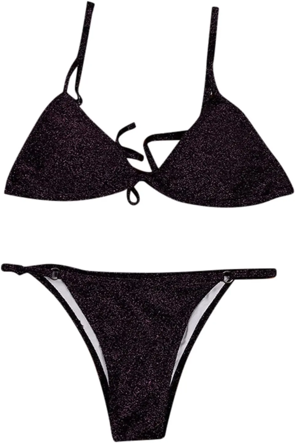 Women Two Piece Bikini Swimsuit Sexy Bathing Suits Triangle Thong String Push Up Top Bathing Suit Summer Beach Swimwear