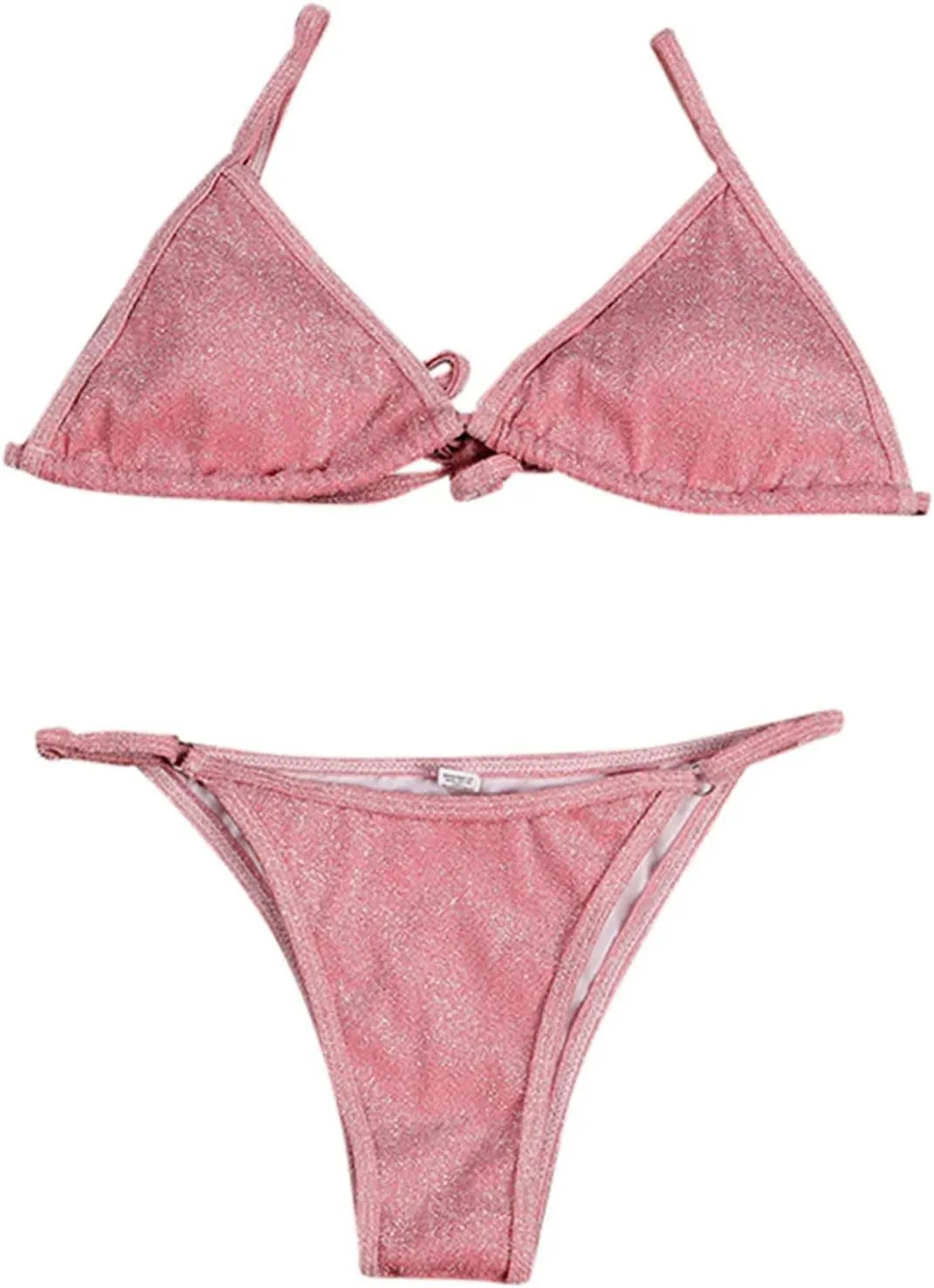 Women Two Piece Bikini Swimsuit Sexy Bathing Suits Triangle Thong String Push Up Top Bathing Suit Summer Beach Swimwear