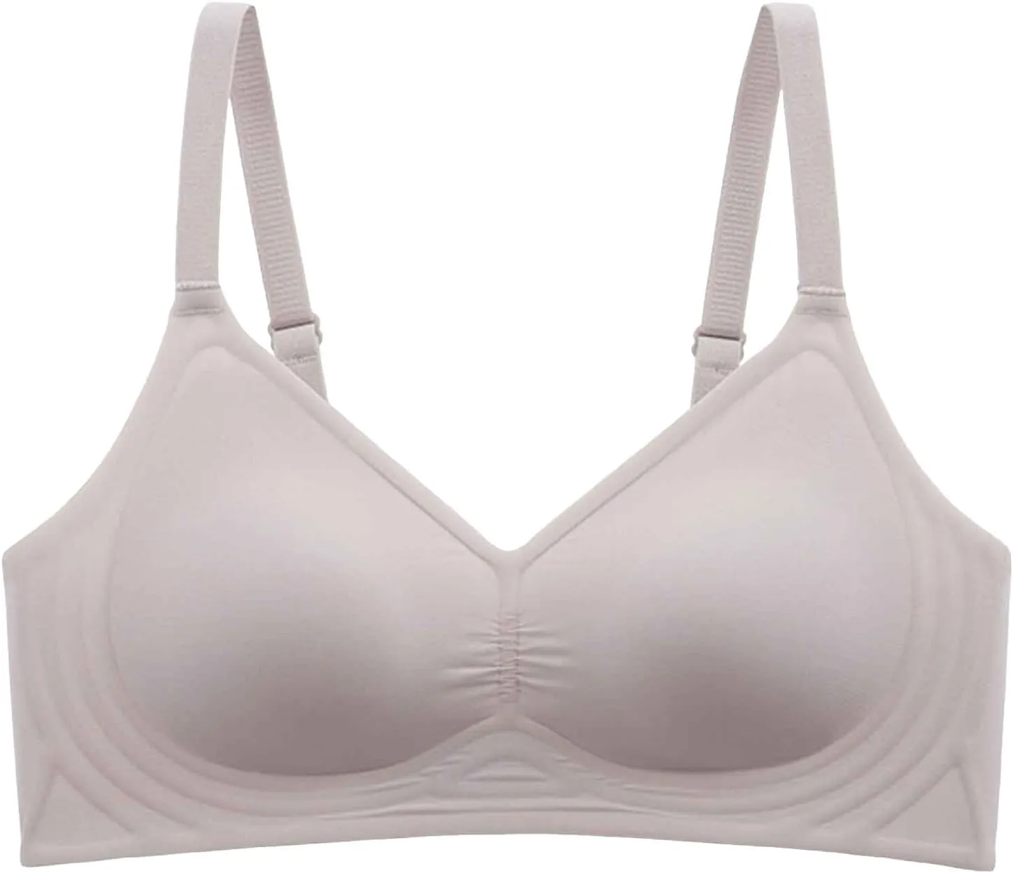 Womens Comfort Wirefree Bra Full Coverage No Underwire Seamless Bras Plus Size V-Neck Support Everyday Bralettes