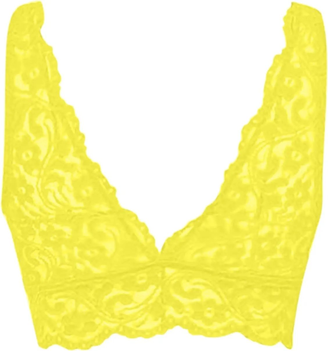 Womens Deep V Neck Seamless Bras Lace Mesh Sheer Push Up Bra Padded Wireless No Underwire Beauty Back Comfy Underwear