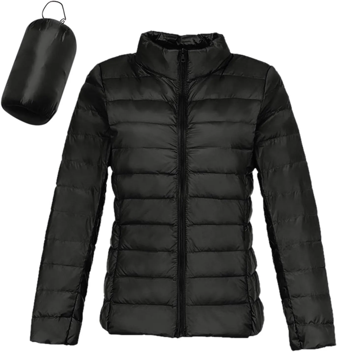 Women's Down Jacket Hooded Windproof Puffer Coat Packable Warm Winter Jacket Lightweight Ladies Parka Loose Fit Dowm Jacket