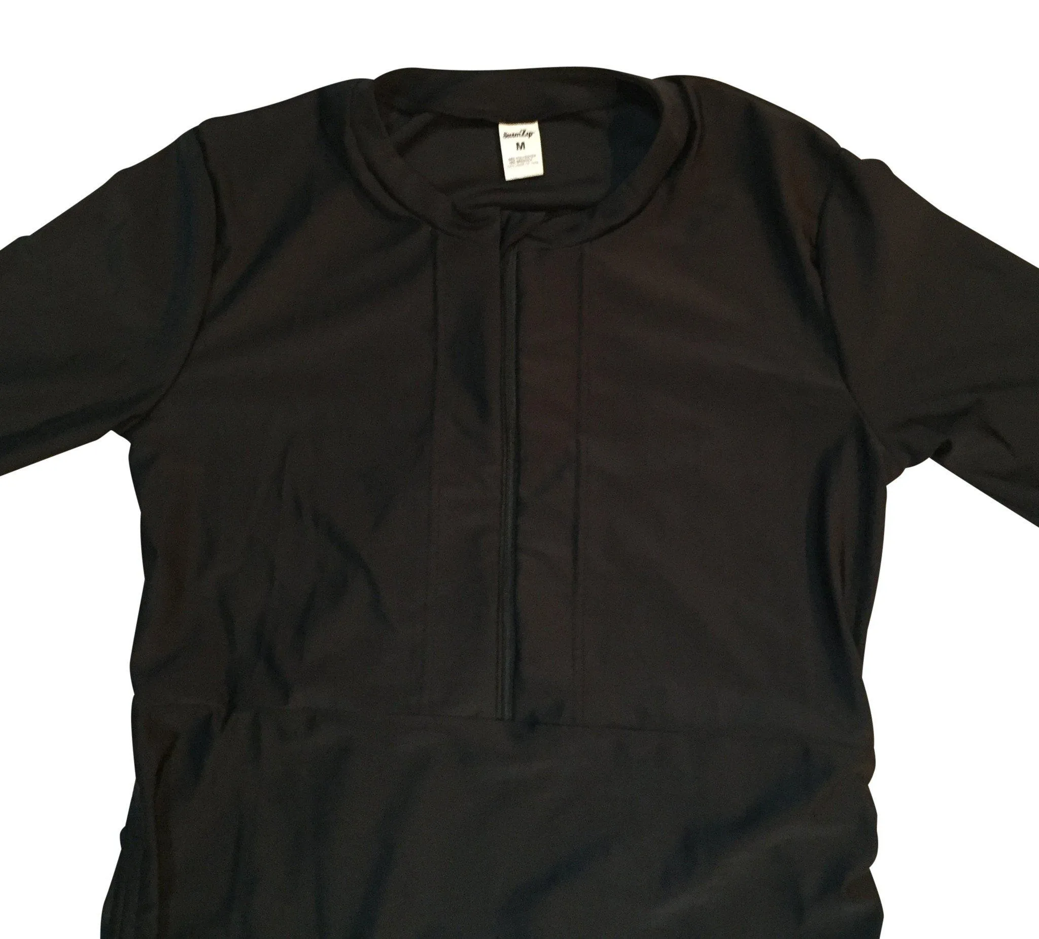 Women's Essential Swim Dress Cover Up - "All Black"