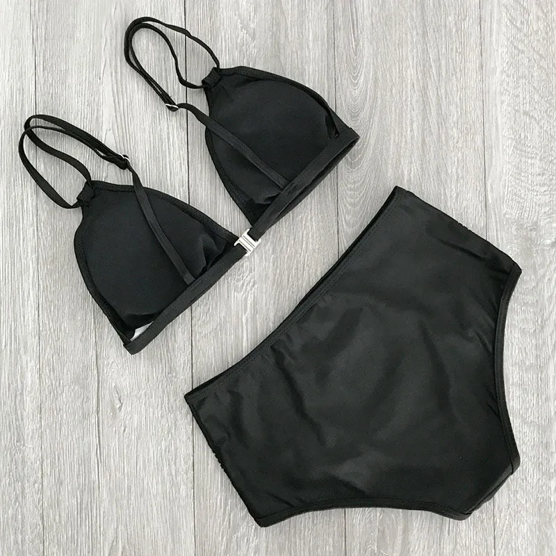 Women's High Waist Bandage Swimsuit