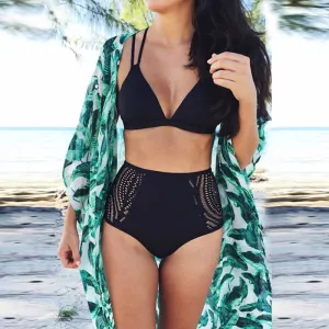 Women's High Waist Bandage Swimsuit