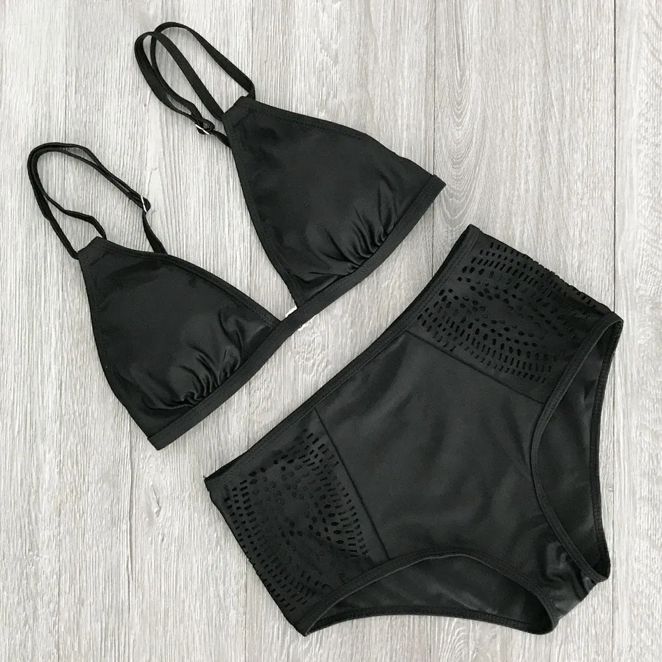 Women's High Waist Bandage Swimsuit