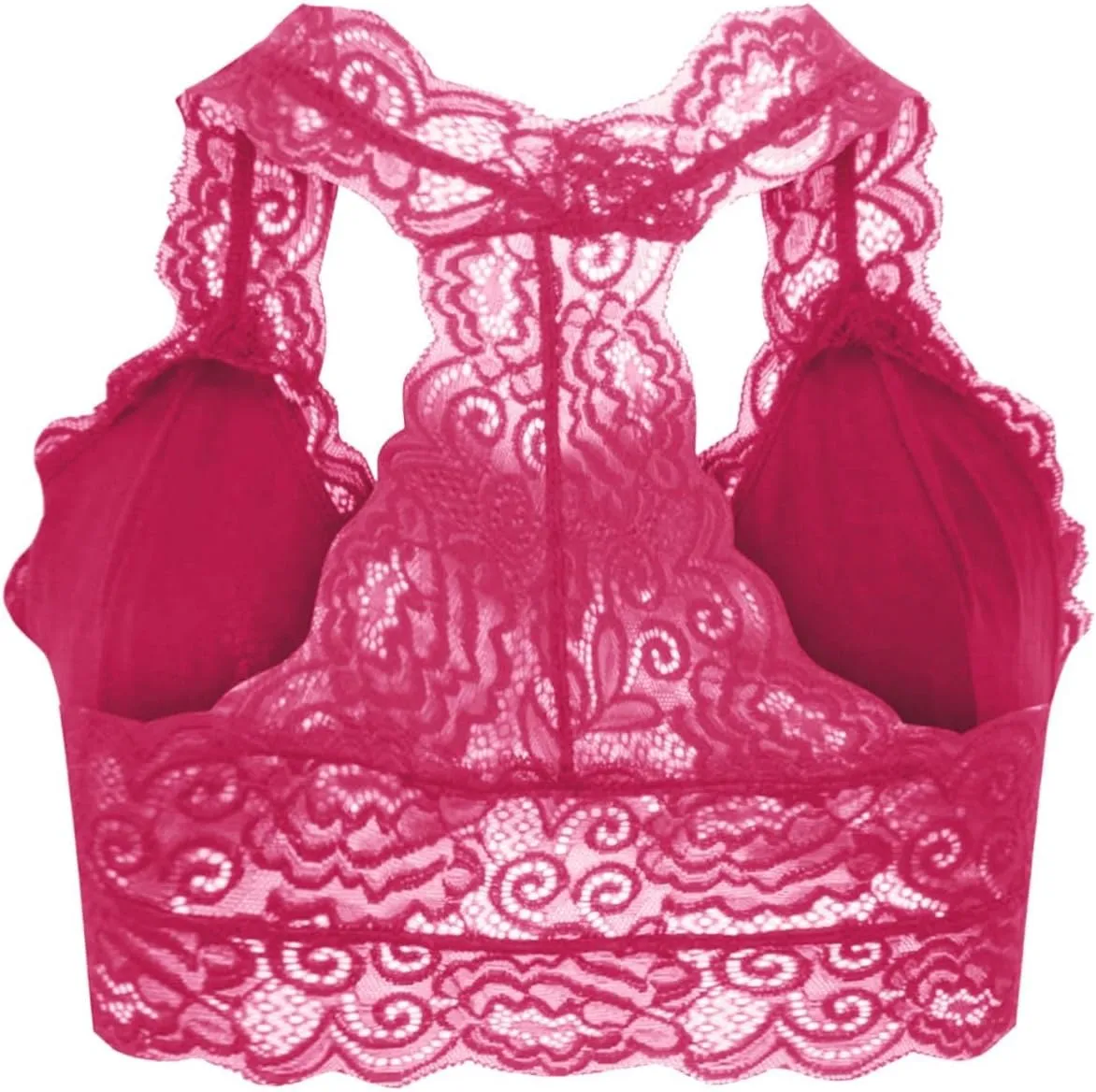 Womens Lace Bralette, Sexy Wireless Comfortable Full Coverage Lingerie Bra Wirefree Bralettes Tshirt Brassiere