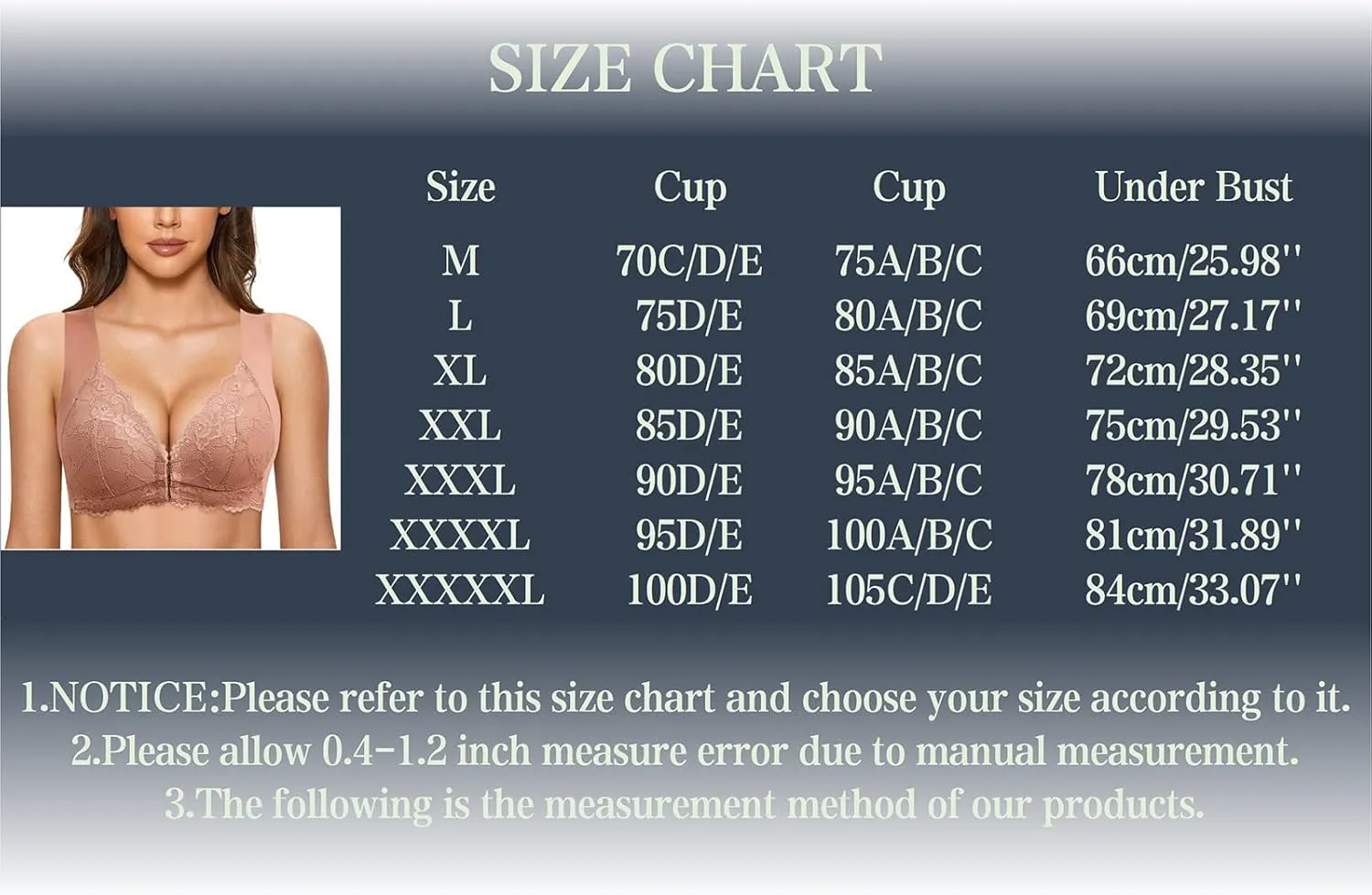 Womens Lace Seamless Bras Push Up Front Closure Stretchy Bra Beauty Back Wireless V Neck Everyday Comfy Underwear