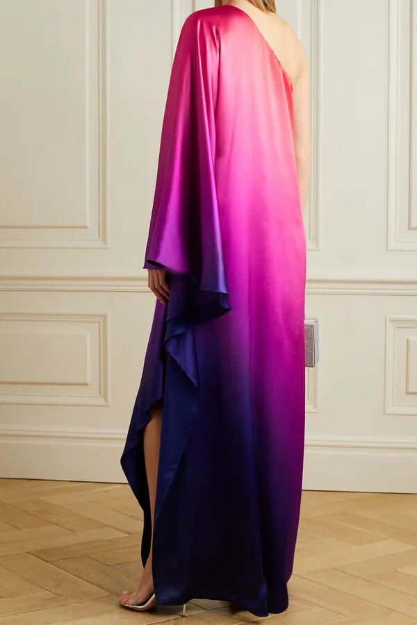 Women's Lux Satin Kaftans - BlackBeads