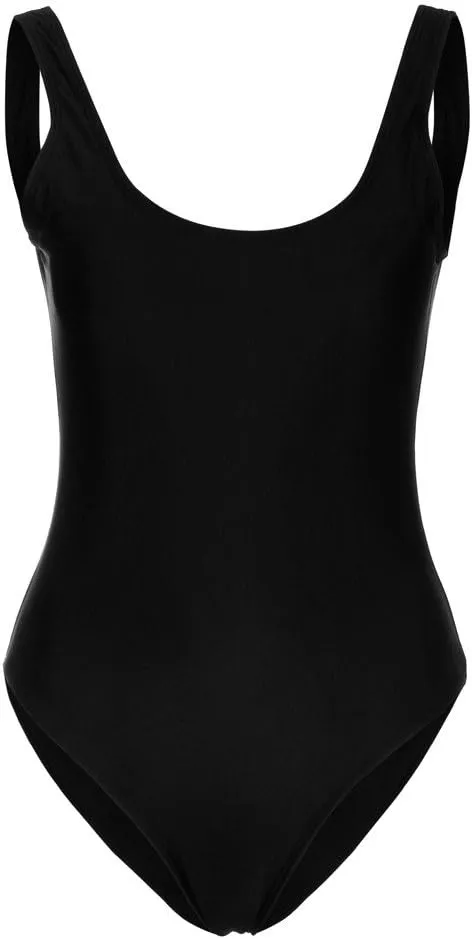 Women's one Piece Swimsuit Push Up Tummy Control Solid Color Slim Fit Backless Swimwear Athletic Training Bathing