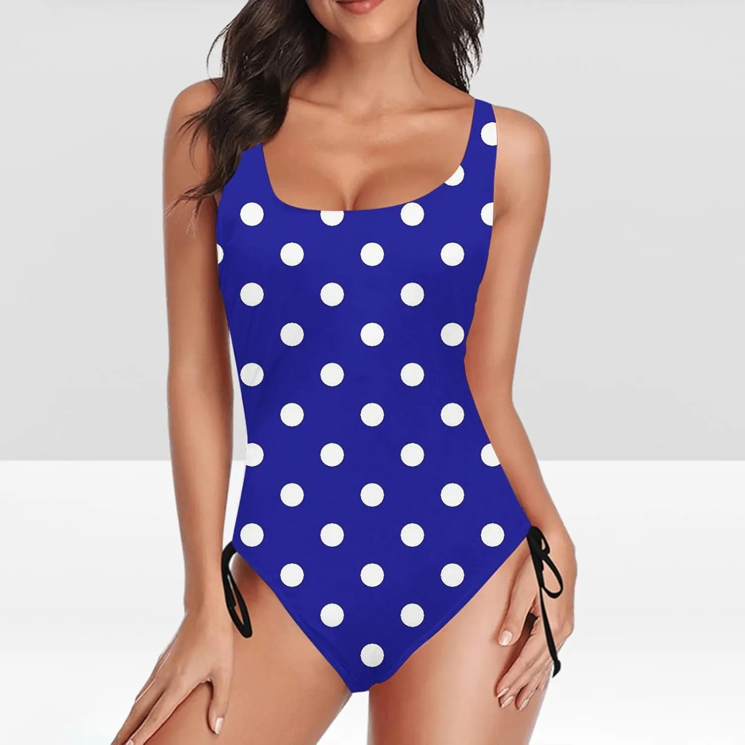Women's One Piece Swimsuits Tummy Control Backless Cutout High Cut Bathing Suit Monokini Swimwear Monokinis Swim Suits