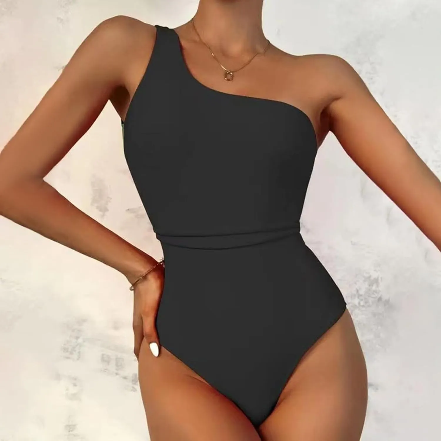 Womens One Piece Swimsuits Tummy Control Cheeky High Cut Bathing Suits Swimsuits 1 Piece Vintage Slimming Swimwear