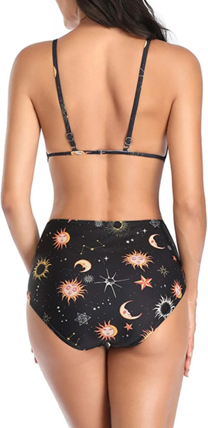 Women's One Piece Tummy Control Monokini Backless Swimsuits Hollow Out Bathing Suit