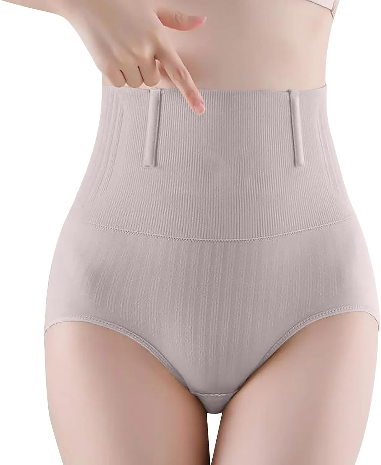 Women's Panty Underwear Tummy Control Stretch Comfy High Waist Seamless Breathable Briefs Panties Shapewear Shorts