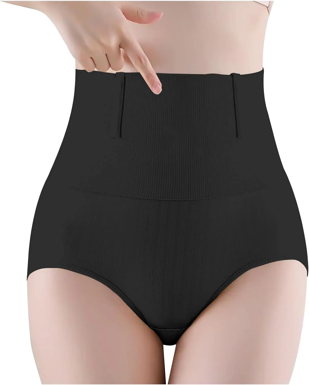 Women's Panty Underwear Tummy Control Stretch Comfy High Waist Seamless Breathable Briefs Panties Shapewear Shorts