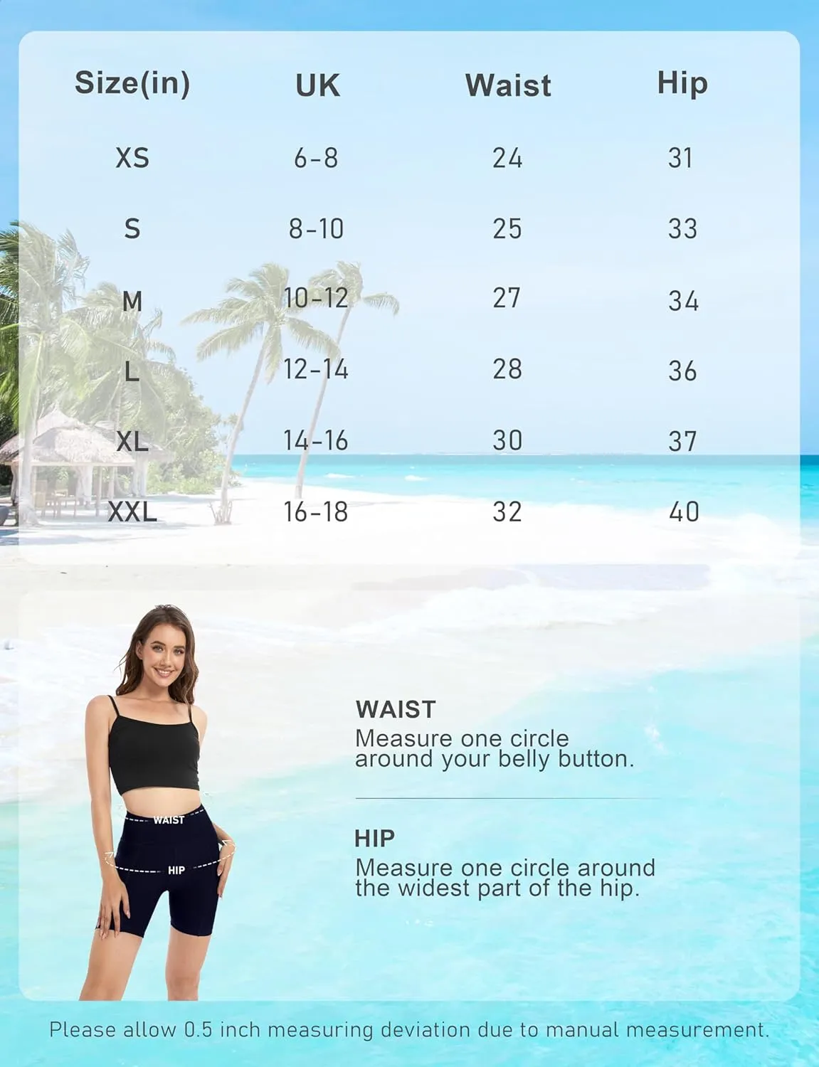Womens Period Swim Shorts High Waisted Board Shorts with Pockets UPF 50  Menstrual Swimwear Quick Dry Swimsuit Bottoms