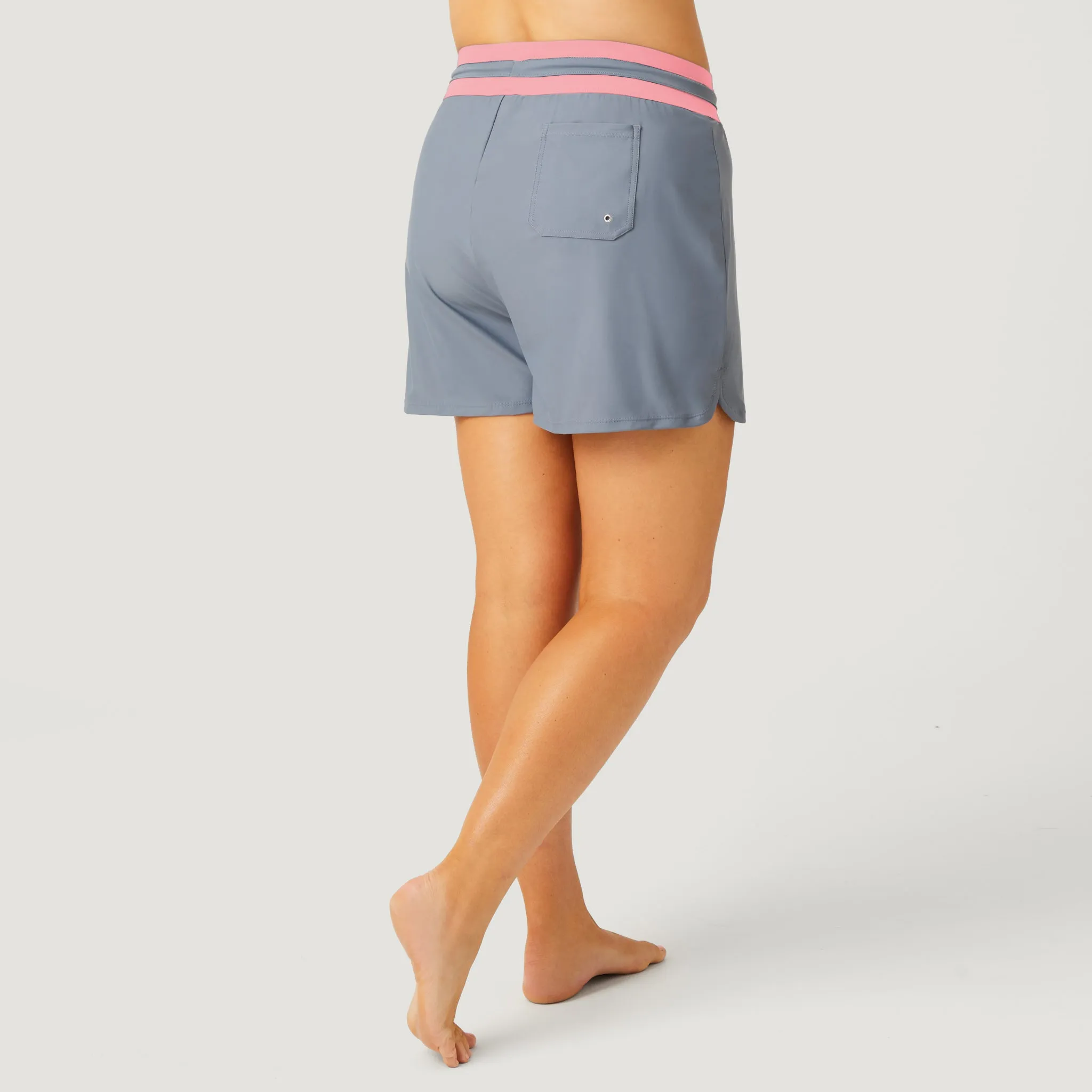 Women's Plus Size Drawstring Swim Short