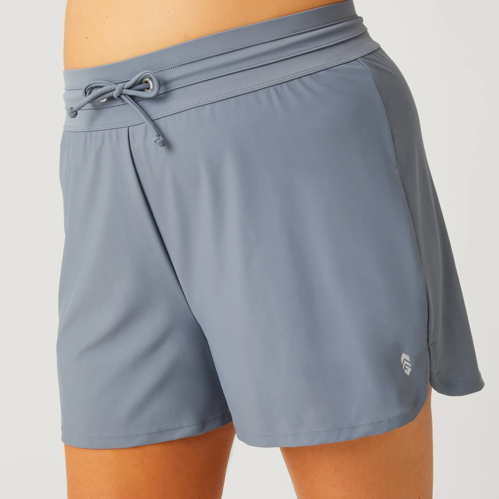 Women's Plus Size Drawstring Swim Short