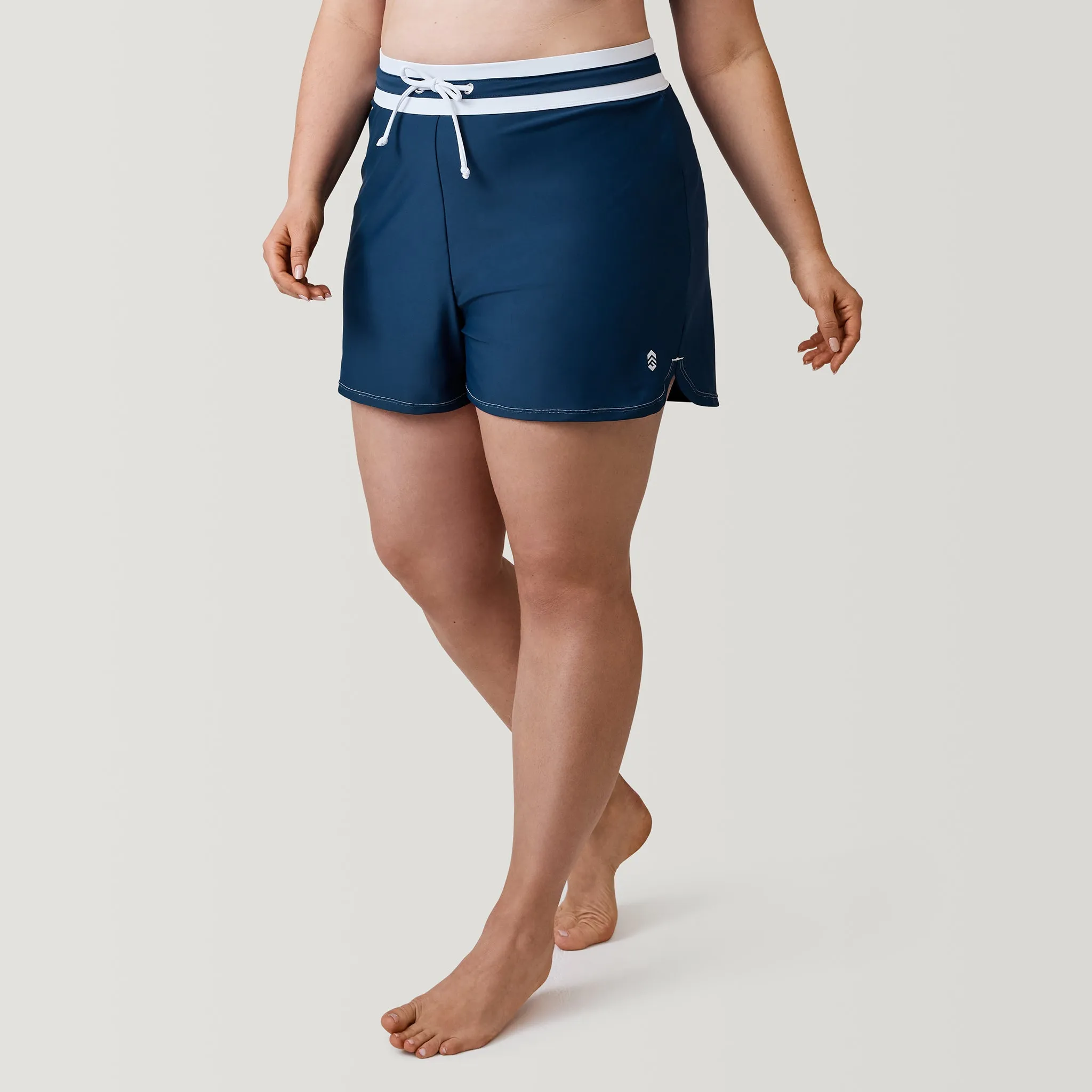 Women's Plus Size Drawstring Swim Short