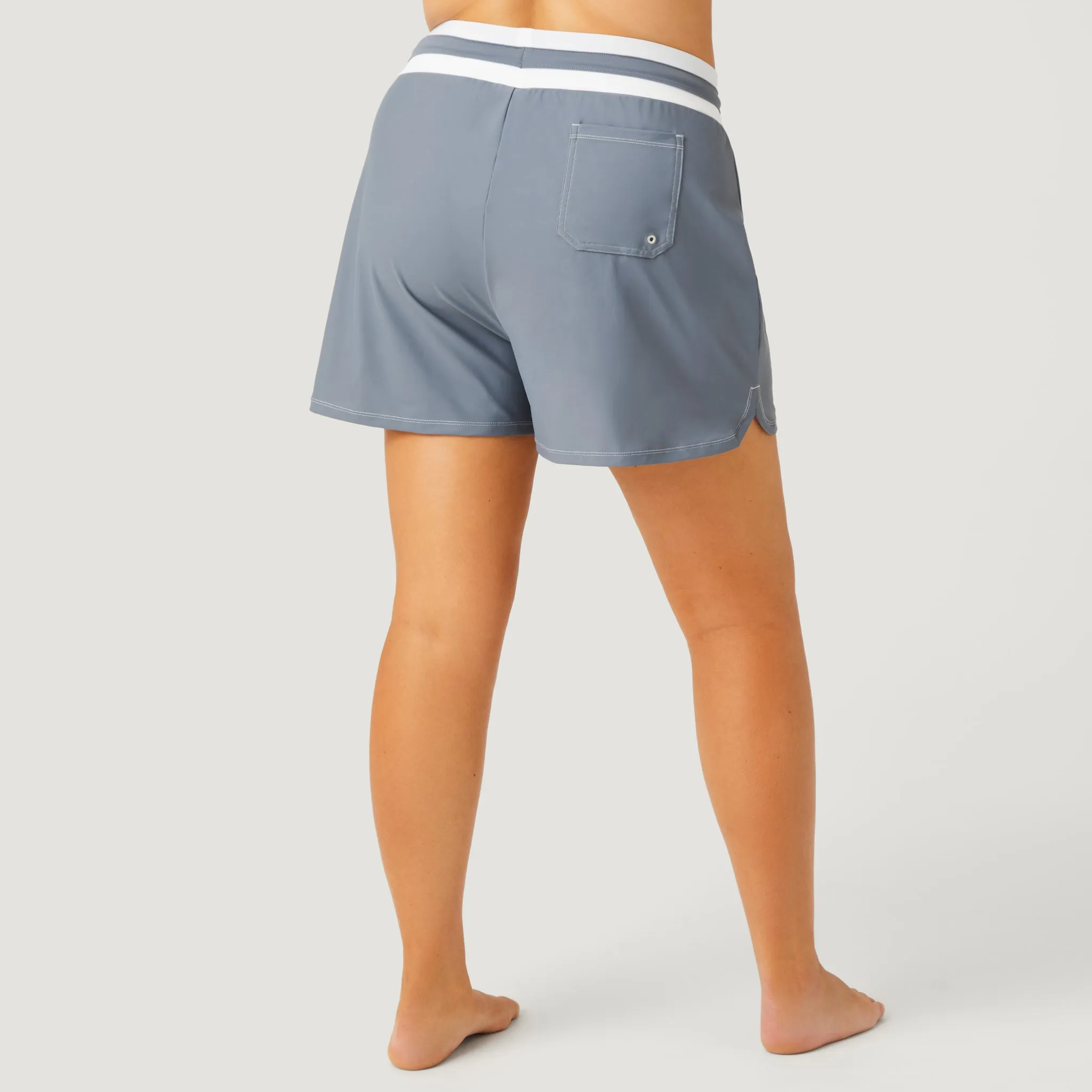 Women's Plus Size Drawstring Swim Short