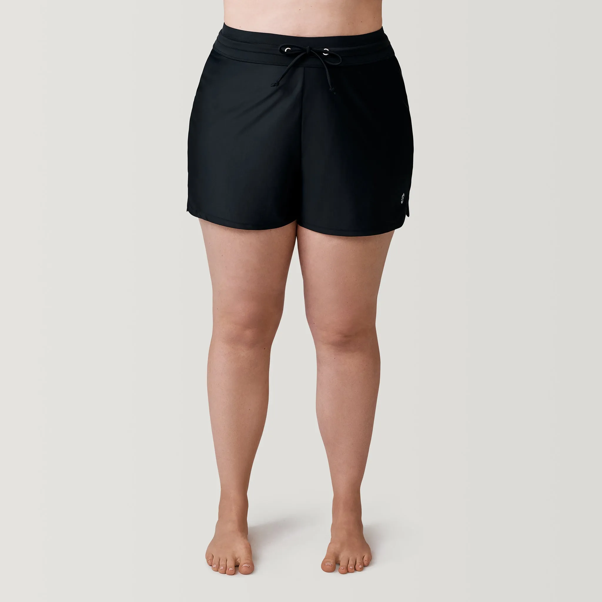 Women's Plus Size Drawstring Swim Short