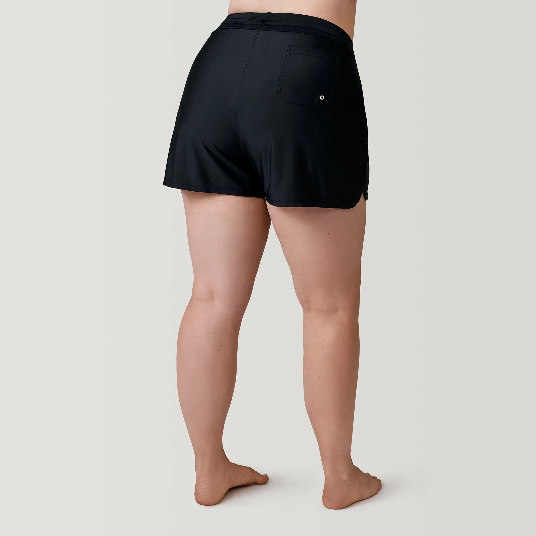 Women's Plus Size Drawstring Swim Short