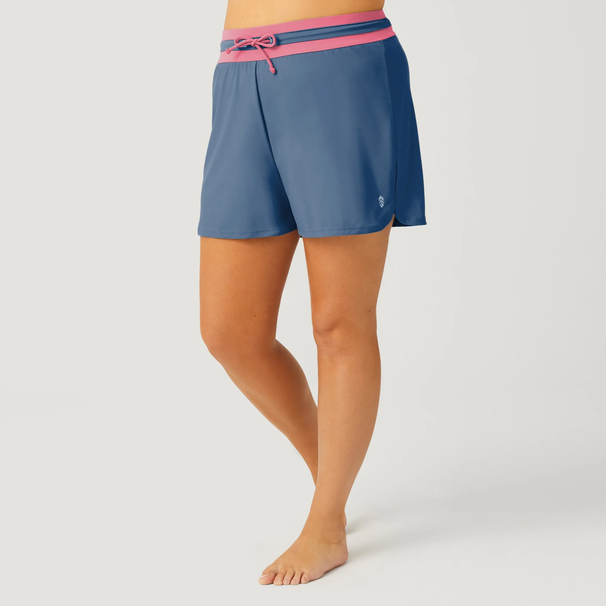 Women's Plus Size Drawstring Swim Short