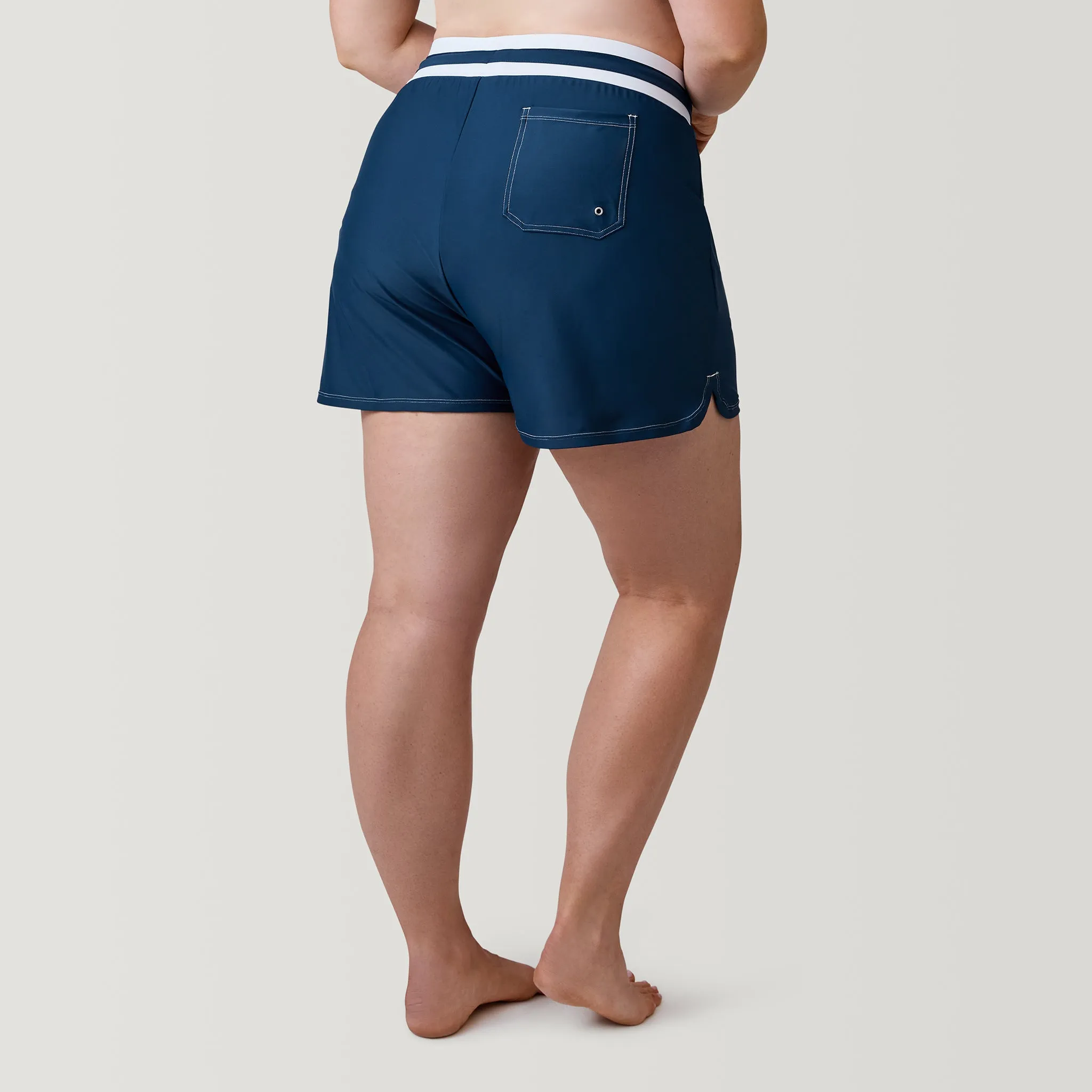 Women's Plus Size Drawstring Swim Short
