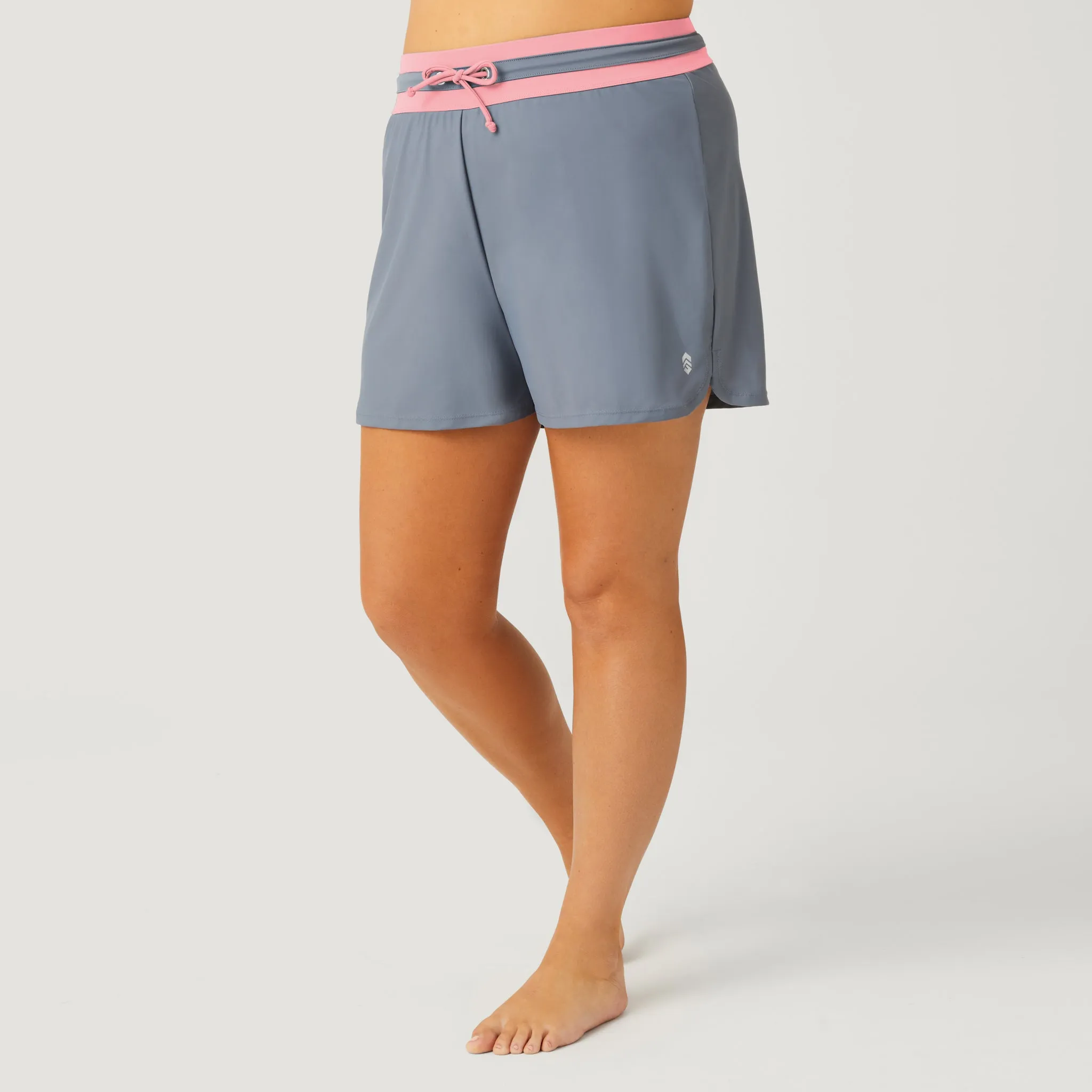 Women's Plus Size Drawstring Swim Short