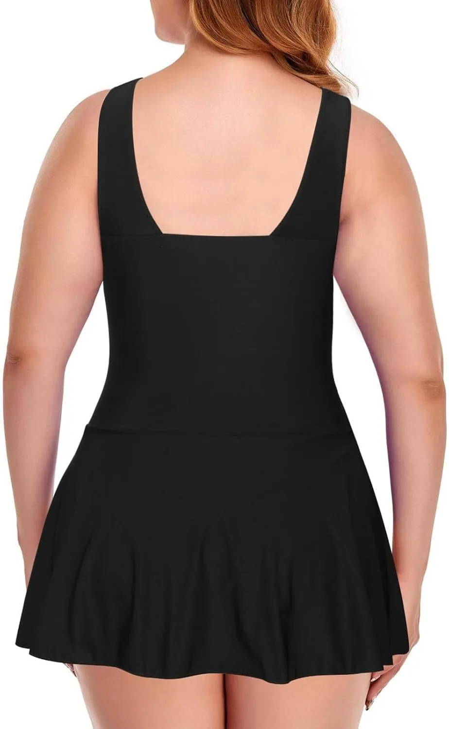 Women's Plus Size One Piece Swimsuits Tummy Control Sexy Ruched Bathing Suit Full Coverage Swimwear with Skirt 2025