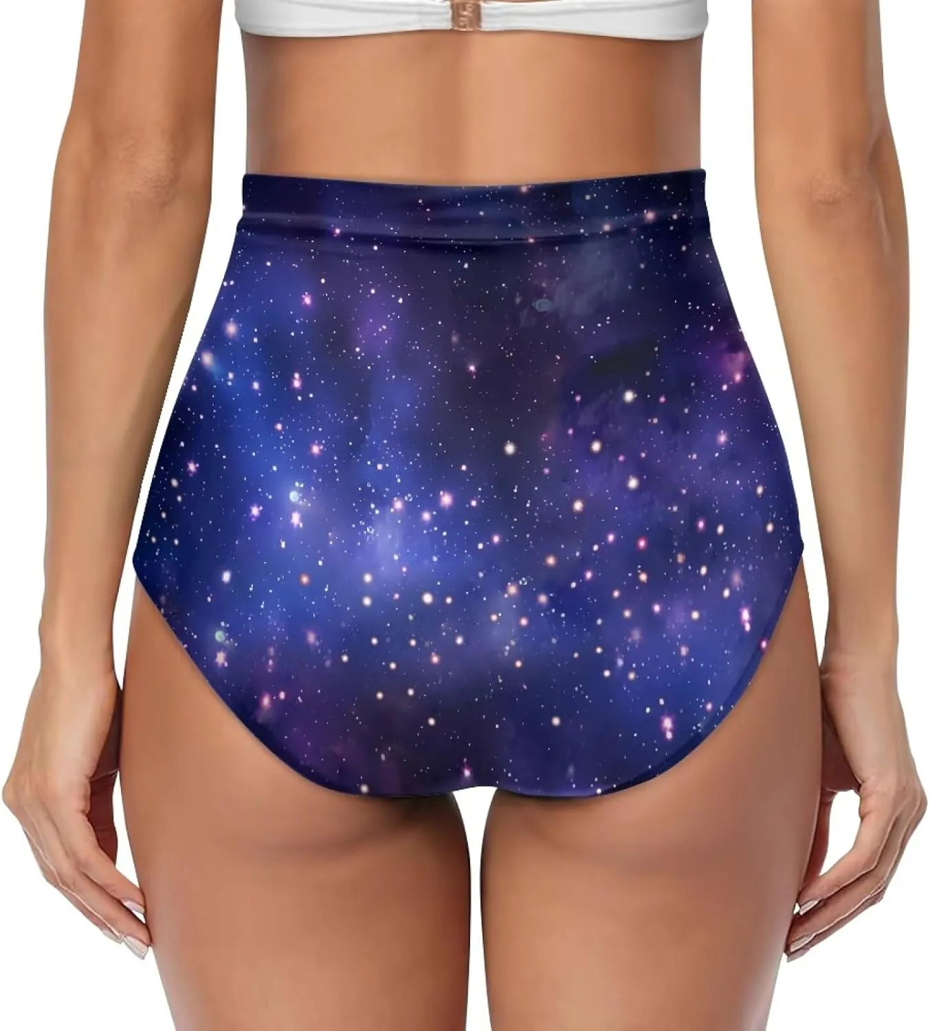 Women's Ruched High Waisted Bikini Bottom Full Coverage Bathing Suit Swim Bottom 2025 Bikini Briefs for Beach Pool