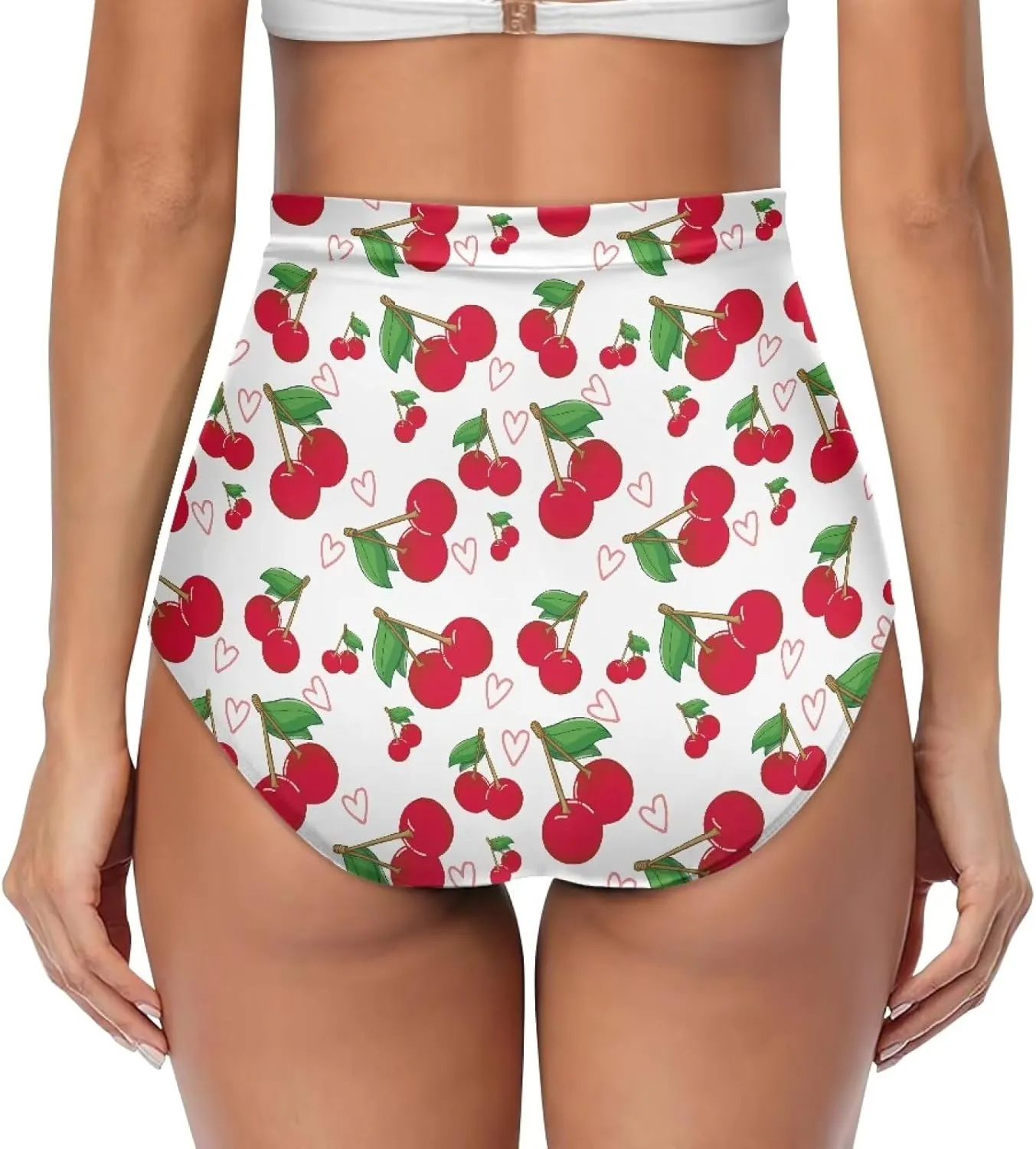 Women's Ruched High Waisted Bikini Bottom Full Coverage Bathing Suit Swim Bottom 2025 Bikini Briefs for Beach Pool