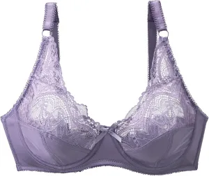 Women's Sexy Lace Bras Underwire Push Up Support Bralette Summer Lightweight Thin Breathable Daily Bras