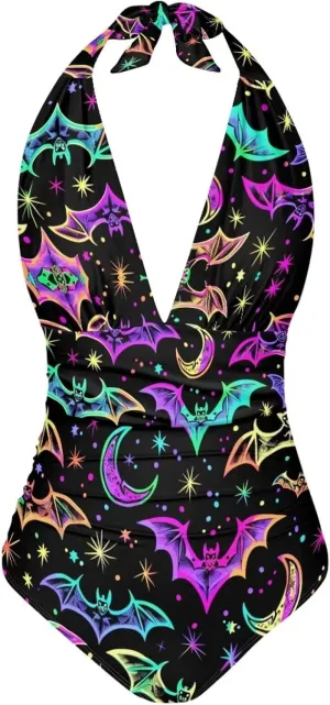Women's Sexy One Piece Swimsuit Tummy Control Bathing Suit Push Up Monokini Swimwear
