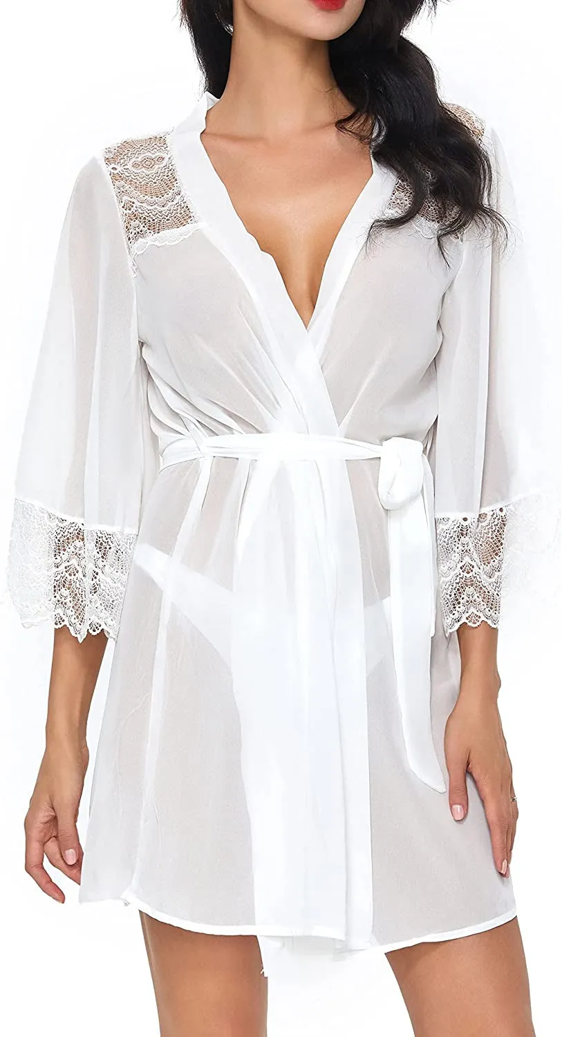 Women'S Soft Nightgown Long Kimono Robes Swimsuit Cover Ups Maxi Beach Dress