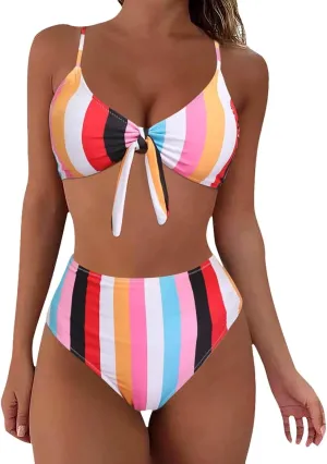 Women's Solid Color Fashionable Casual Strap Triangular Bikini Swimsuit Set Mens Bikini Underwear