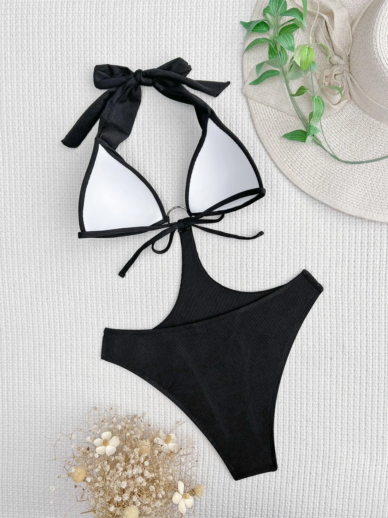 Women's Striped One-Piece Swimsuit - GFIT | Sexy Beachwear | Pool-Ready Swimwear