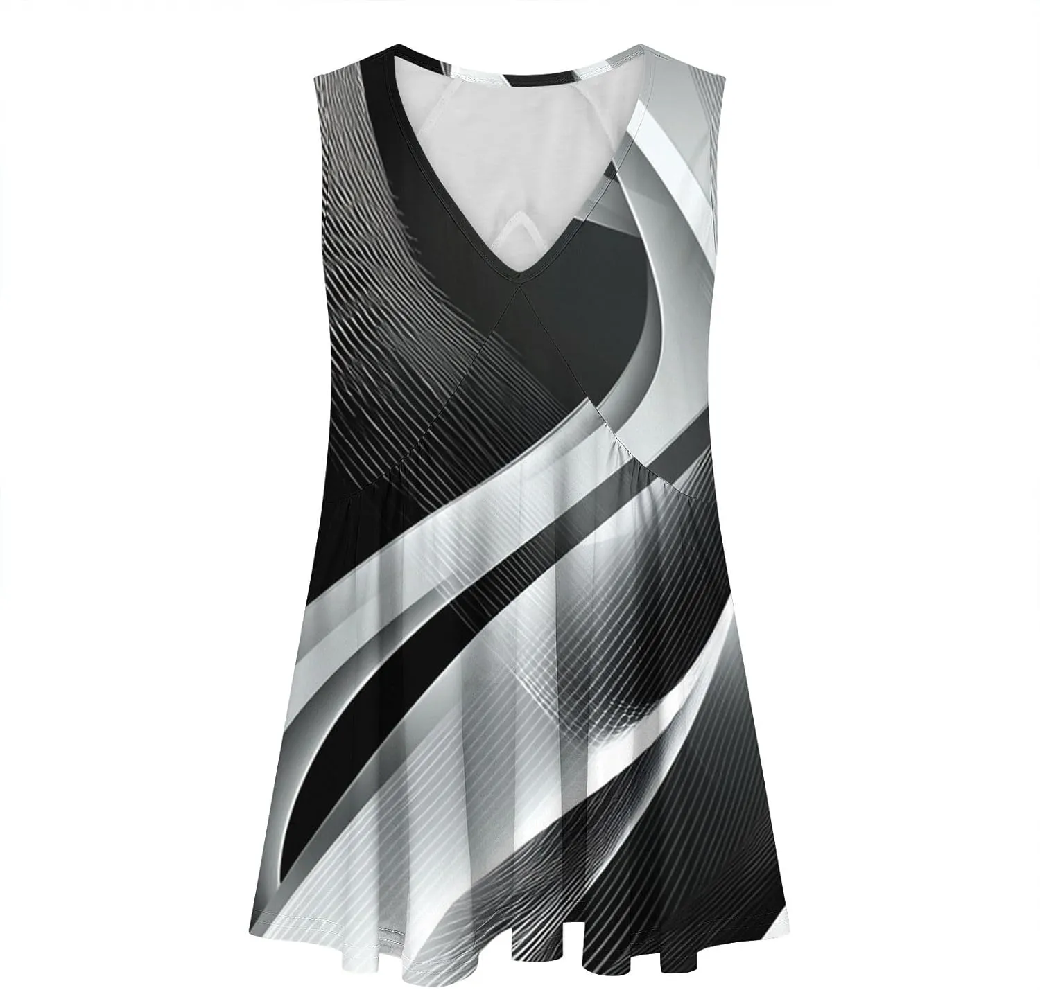 Womens Tank Tops Dressy Casual Sleeveless Printed Pleated Hawaiian Shirt V Neck Loose Beach Fashion Summer Tank Top