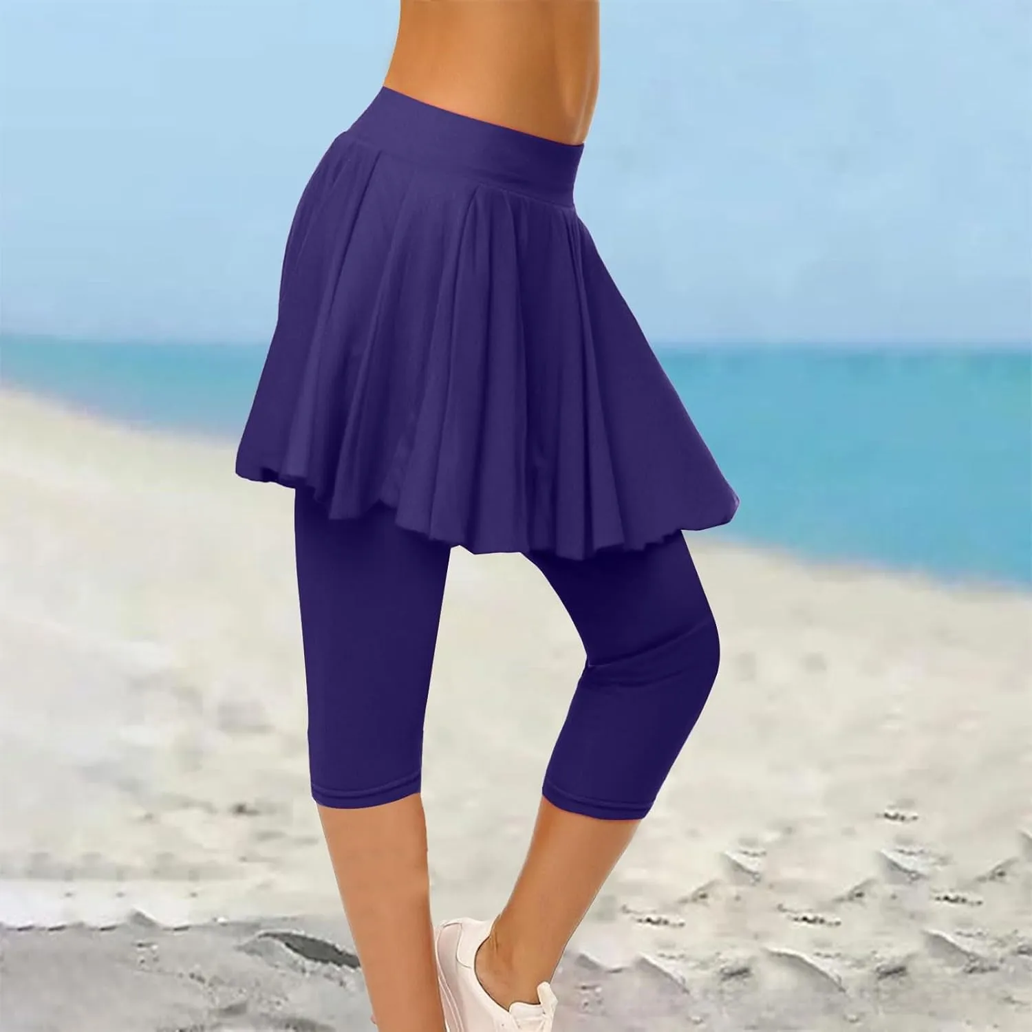 Womens Tennis Skirts with Leggings Athletic Golf Running Leggings with Skirt High Waisted Yoga Pickleball Skorts