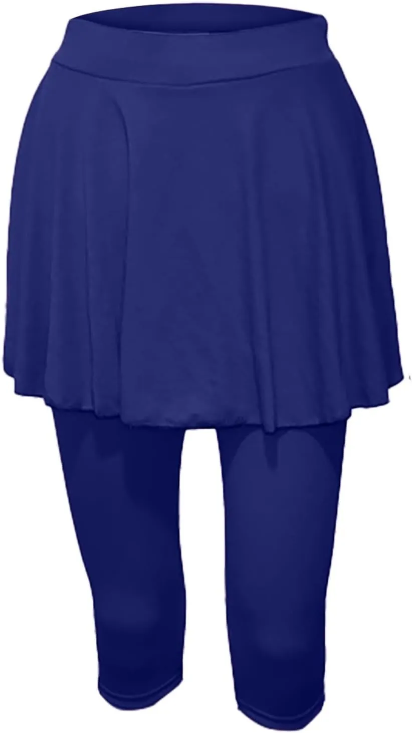Womens Tennis Skirts with Leggings Athletic Golf Running Leggings with Skirt High Waisted Yoga Pickleball Skorts