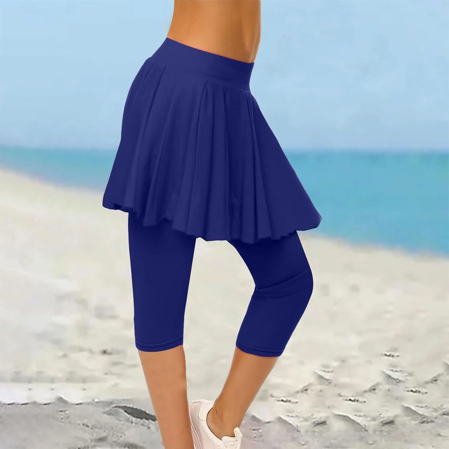 Womens Tennis Skirts with Leggings Athletic Golf Running Leggings with Skirt High Waisted Yoga Pickleball Skorts