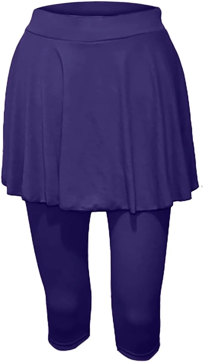 Womens Tennis Skirts with Leggings Athletic Golf Running Leggings with Skirt High Waisted Yoga Pickleball Skorts
