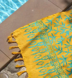 Yellow Batik Sarong - LANTA REEF