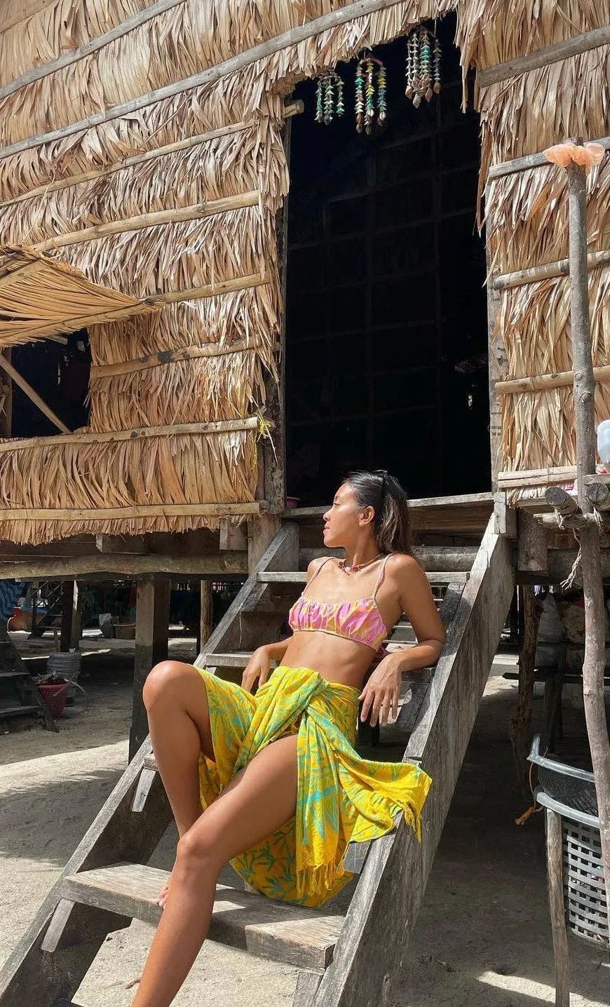 Yellow Batik Sarong - LANTA REEF