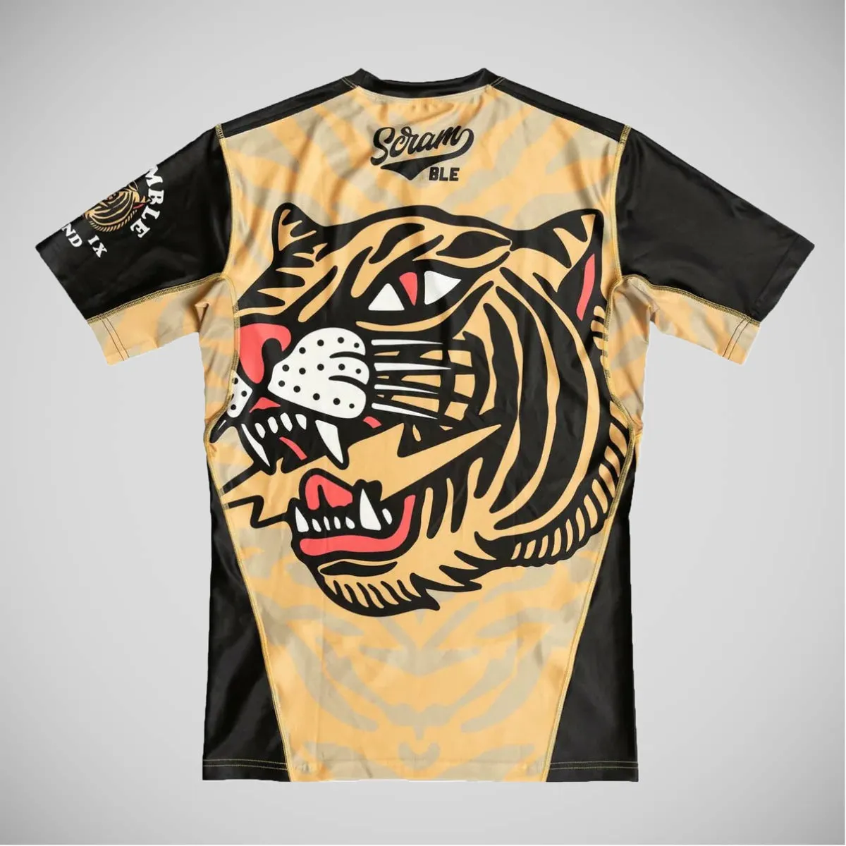 Yellow Scramble Tigre Short Sleeve Rash Guard