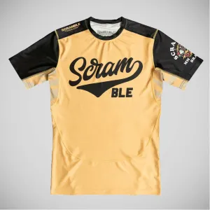Yellow Scramble Tigre Short Sleeve Rash Guard