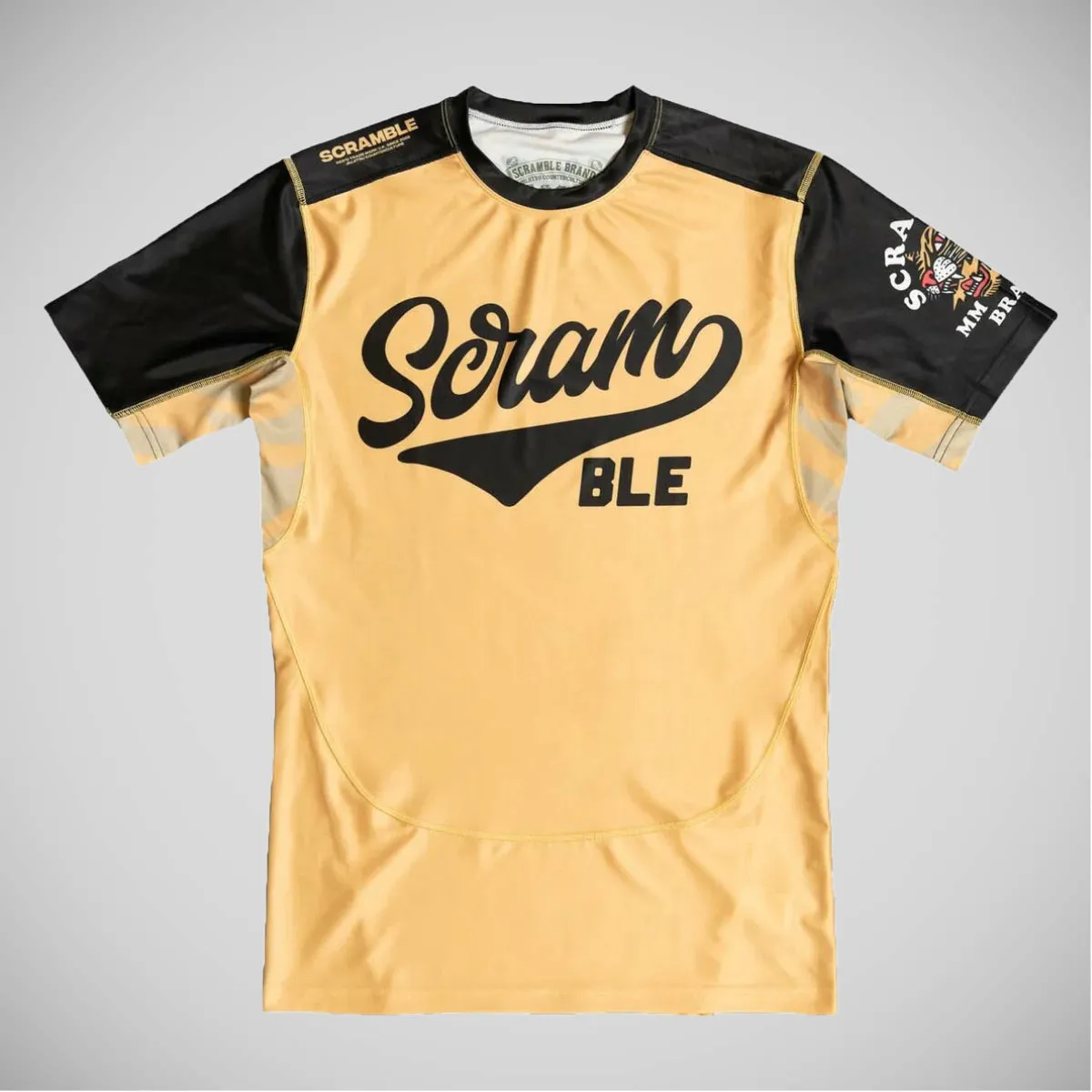 Yellow Scramble Tigre Short Sleeve Rash Guard