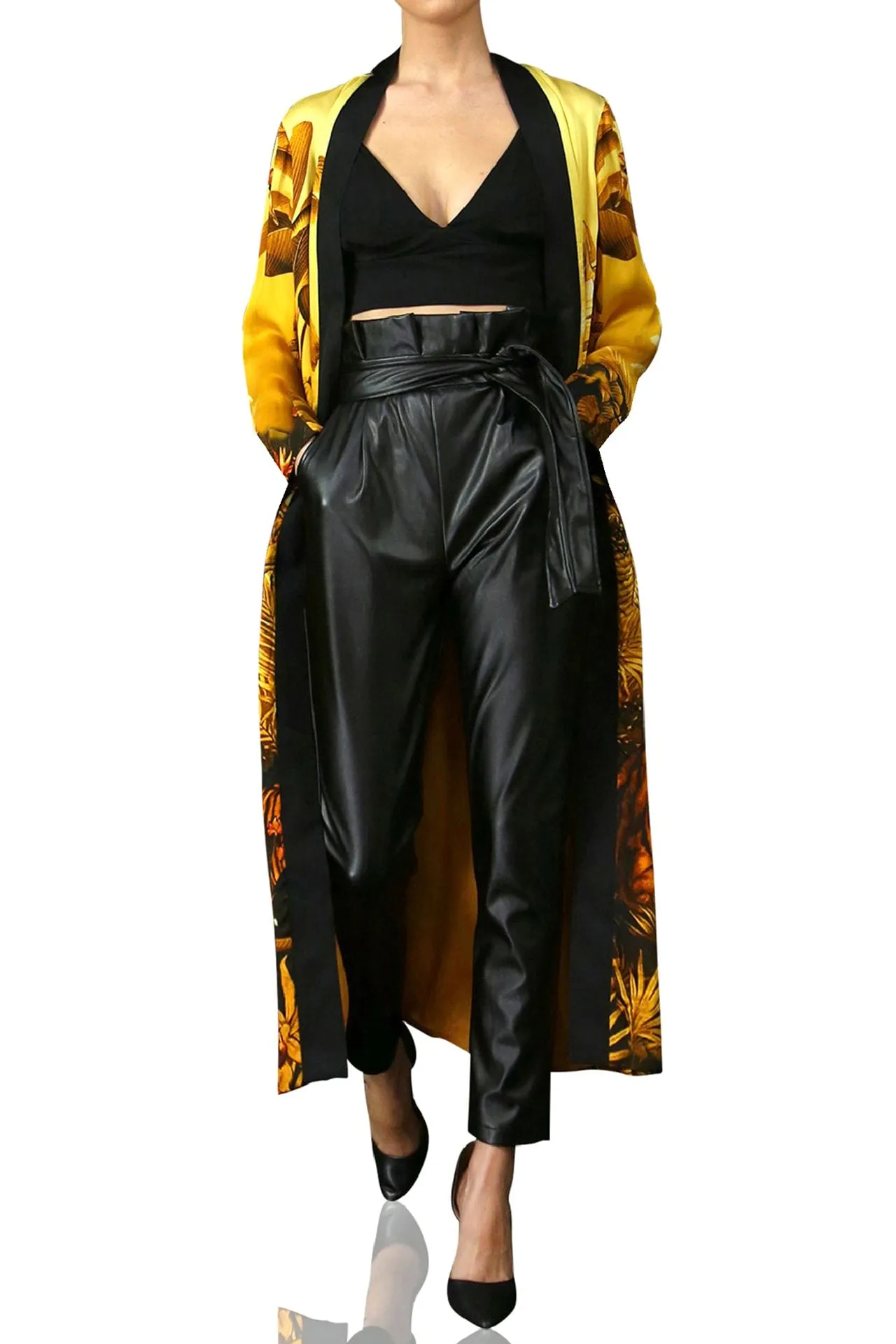 Yellow Silk Robe